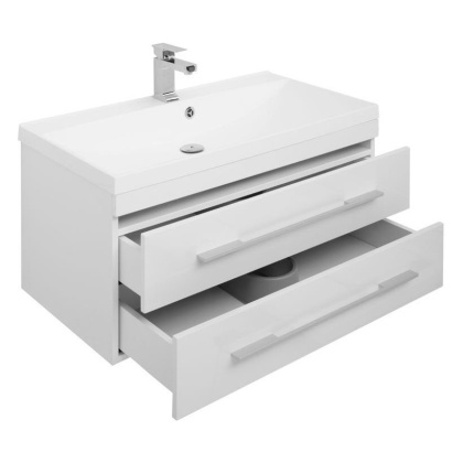 Комплект мебели для ванной Aquanet Нота NEW 90 белый (камерино) Комплект мебели для ванной Aquanet Нота NEW 90 белый (камерино)