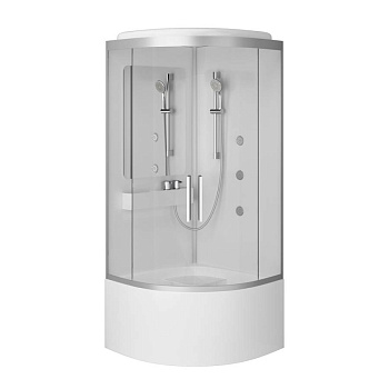Душевая гидромассажная кабина Am.Pm, 90х90, на высоком поддоне Душевая гидромассажная кабина Am.Pm, 90х90, на высоком поддоне