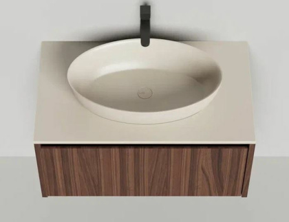 Подвесная тумба Domino 800, шпон, гладкий фасад