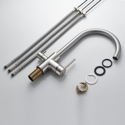 Смеситель для кухни со встроенным фильтром (краном) под питьевую воду Shevanik S128 S128L