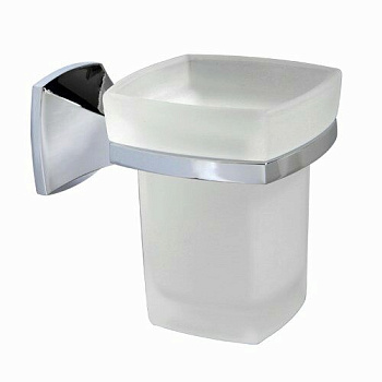 Подстаканник одинарный Wern, 8,2х10х11,7 см, хром, K-2528