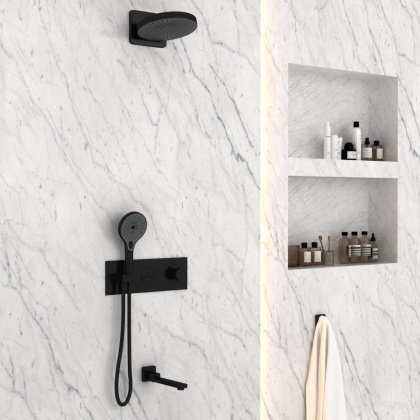 Душевой комплект VSFW-432TI1MB встраиваемый, черный Душевой комплект VSFW-432TI1MB встраиваемый, черный