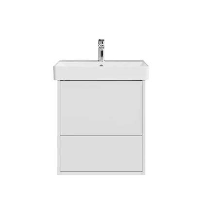 Тумба PRO подвесная 2 ящика 55, белая матовая Тумба PRO подвесная 2 ящика 55, белая матовая