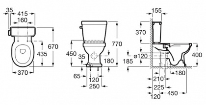 Бачок для унитаза Roca Carmen 3410A1000