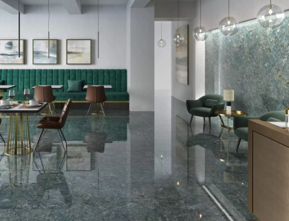 Риальто зеленый лаппатированный обрезной 60x119,5x0,9