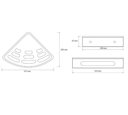 Угловая полочка для мыла - мыльница Угловая полочка для мыла - мыльница