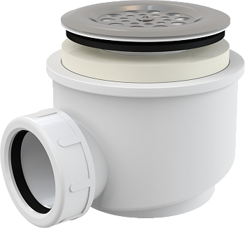 Сифон для душевого поддона с нержавеющей peшeткой Сифон для душевого поддона с нержавеющей peшeткой