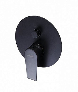 NAUTIC-VDIM-NOP Встраиваемый однорычажный смеситель для душа с переключателем, исполнение черный матовый