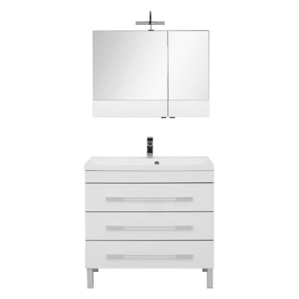 Комплект мебели для ванной Aquanet Верона NEW 90 белый (напольный 3 ящика) Комплект мебели для ванной Aquanet Верона NEW 90 белый (напольный 3 ящика)
