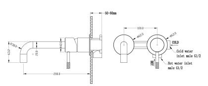 Смеситель для раковины Boheme Uno 465-GM