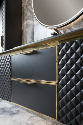 Тумба ROMBO 120cm Антрацит/золото 777-120-BG Boheme Тумба ROMBO 120cm Антрацит/золото 777-120-BG Boheme