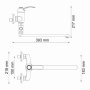 Isar 1302L Смеситель для ванны с длинным изливом Isar 1302L Смеситель для ванны с длинным изливом