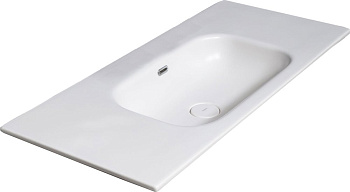 Столешница моноблок Vallessi 120 глянец белая керамика Столешница моноблок Vallessi 120 глянец белая керамика