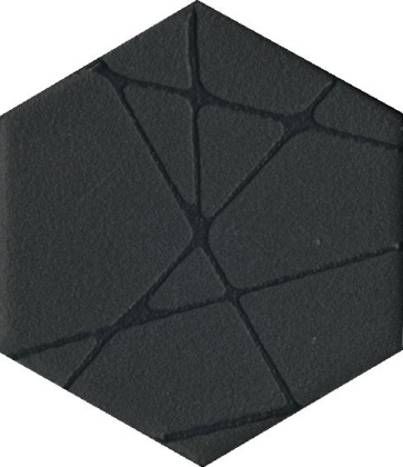 Декор OS\B241\63001 Агуста чёрный 5,2см*6см*6,9мм (1уп/26шт) матовый, шт.