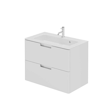 Тумба с раковиной Creto Bravo White 80 см