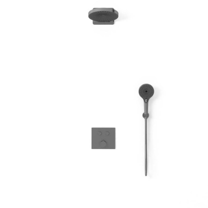 Душевой комплект VSFW-4I211GM встраиваемый, вороненая сталь