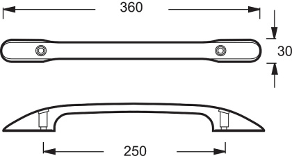 Ручки для ванны Jacob Delafon Melanie / Diapason E75114-CP для чугунных ванн, шт
