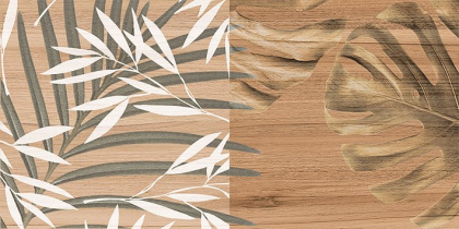 Плитка настенная Organic коричневый узор 08-01-15-2454 20х40 (15шт/1,2м2),м2