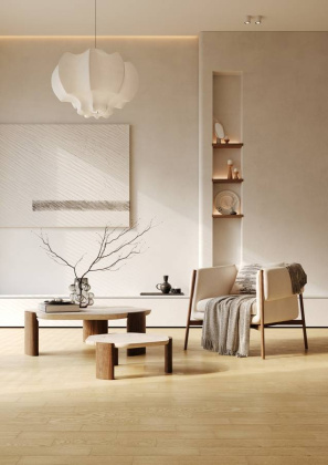 Кварцевый паркет Quartz Parquet Штучный паркет Дуб Рейн, 44-33429, 5/0,6 мм