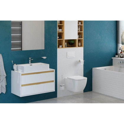 Шкаф подвесной открытый EXCELLENT Tuto 20 см (дуб)