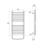 Полотенцесушитель электрический Point Альфа PN05148SE П12 400x800 левый/правый, хром Полотенцесушитель электрический Point Альфа PN05148SE П12 400x800 левый/правый, хром