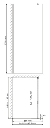 Rossel 28W39 Душевая перегородка Wasserkraft Rossel 28W39 Душевая перегородка Wasserkraft