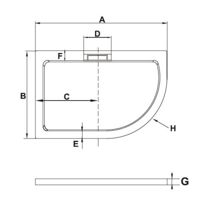 Душевой поддон RGW GWS-41-L 90х120 03150492-01L