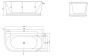 Акриловая ванна BELBAGNO BB408-1700-800 Акриловая ванна BELBAGNO BB408-1700-800