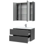 Мебель для ванной Aquanet Алвита 90 серый антрацит Мебель для ванной Aquanet Алвита 90 серый антрацит