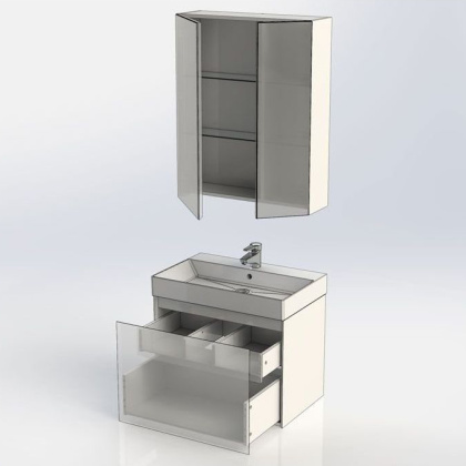 Мебель для ванной Aquanet Йорк 70 белый Мебель для ванной Aquanet Йорк 70 белый