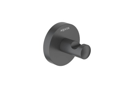 Крючок AQUATEK, матовый черный AQ4201MB ОБЕРОН