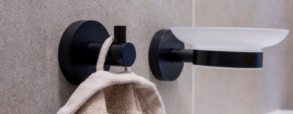 Мыльница Bemeta Dark 104108040 Черная Мыльница Bemeta Dark 104108040 Черная