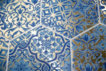 Декор VT\A430\24000 Талья Золотой/металл (23см*20см*6,9мм) (26шт/1,19м2) Орнамент 4, шт