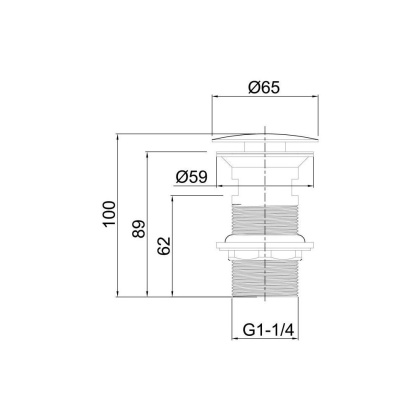 Донный клапан Allen Brau Priority 5.31024-00 хром Донный клапан Allen Brau Priority 5.31024-00 хром