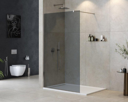 LIBERTA-L-1-80-120-C-Cr Душевая перегородка с односторонним входом 800x1200x1950 мм