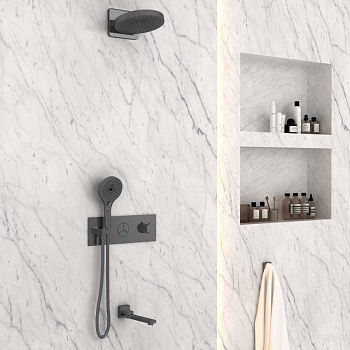 Душевой комплект VSFW-432TI1GM встраиваемый, вороненая сталь Душевой комплект VSFW-432TI1GM встраиваемый, вороненая сталь