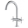Смеситель для раковины Grohe Atrio корпус высокий хром (21019003) Смеситель для раковины Grohe Atrio корпус высокий хром (21019003)