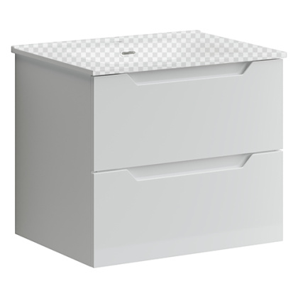 Тумба подвесная SANCOS Norma 2.0 590х450х500, c двумя ящиками оснащенными доводчиками, белый глянец , арт. NR2.060W Тумба подвесная SANCOS Norma 2.0 590х450х500, c двумя ящиками оснащенными доводчиками, белый глянец , арт. NR2.060W