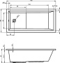 Акриловая ванна RIHO LUSSO PLUS 170x80 Акриловая ванна RIHO LUSSO PLUS 170x80