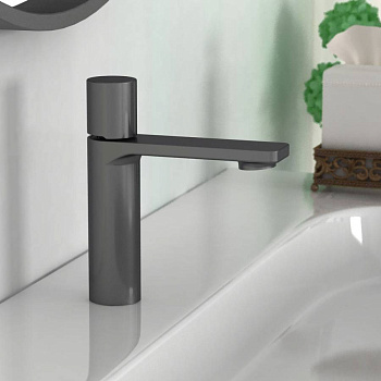 Смеситель для раковины Vogue VBF-4V3GM, вороненая сталь Смеситель для раковины Vogue VBF-4V3GM, вороненая сталь