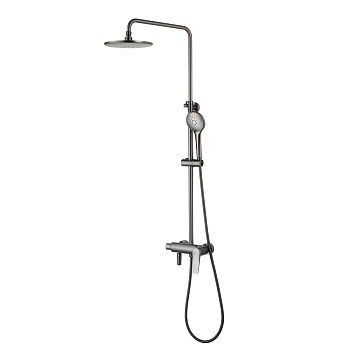 Смеситель Lemark Bronx LM3762GM для душа с регулируемой высотой штанги Смеситель Lemark Bronx LM3762GM для душа с регулируемой высотой штанги