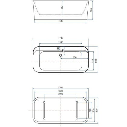 Акриловая ванна Allen Brau Infinity 1 170x80 2.21001.21 белый матовый Акриловая ванна Allen Brau Infinity 1 170x80 2.21001.21 белый матовый