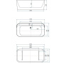 Акриловая ванна Allen Brau Infinity 170x80 2.21001.20/PWM белый глянец/папирус, шт Акриловая ванна Allen Brau Infinity 170x80 2.21001.20/PWM белый глянец/папирус, шт