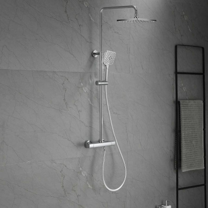 Душевая стойка Next VSFS-1N0TCH термостатическая, хром Душевая стойка Next VSFS-1N0TCH термостатическая, хром