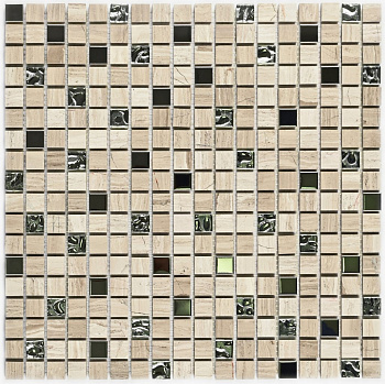 Мозаика натуральный камень Tokyo(чип 7*15*15) 30,5*30,5(17шт.-1.4м2), м2