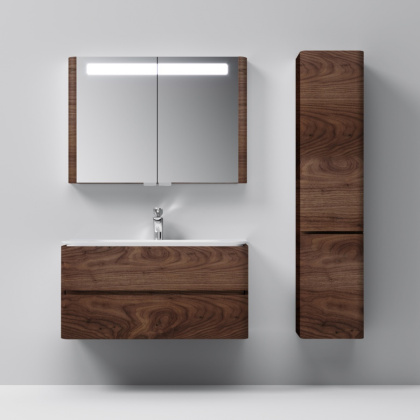M30CHR0406NF Sensation, Шкаф-колонна, подвесной, правый, 40 см, двери, орех, текстурированная, шт M30CHR0406NF Sensation, Шкаф-колонна, подвесной, правый, 40 см, двери, орех, текстурированная, шт