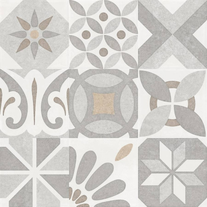 7246-0009-1001 Плитка грес глаз. Окленд_LB Беж. 45*45 _пэчворк_ 1 \42,12