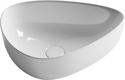 Умывальник чаша накладная ассиметричной формы Element 455*320*155мм