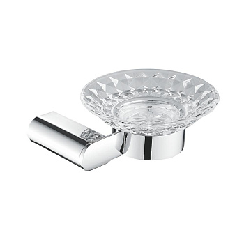 Мыльница стеклянная, RG1703 Rose, Хром