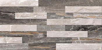 Bergamo Декор 3D Микс Теплая гамма K946621LPR 30х60